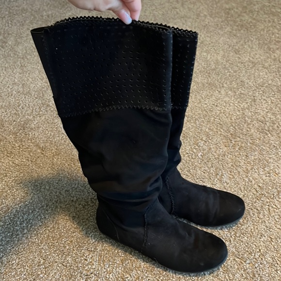 JustFab Slouchy Suede Boots- size 9! - Picture 1 of 4